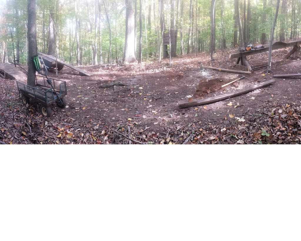 BEFORE ---- trailside feature continues to grow.  click photo to see the AFTERmath
