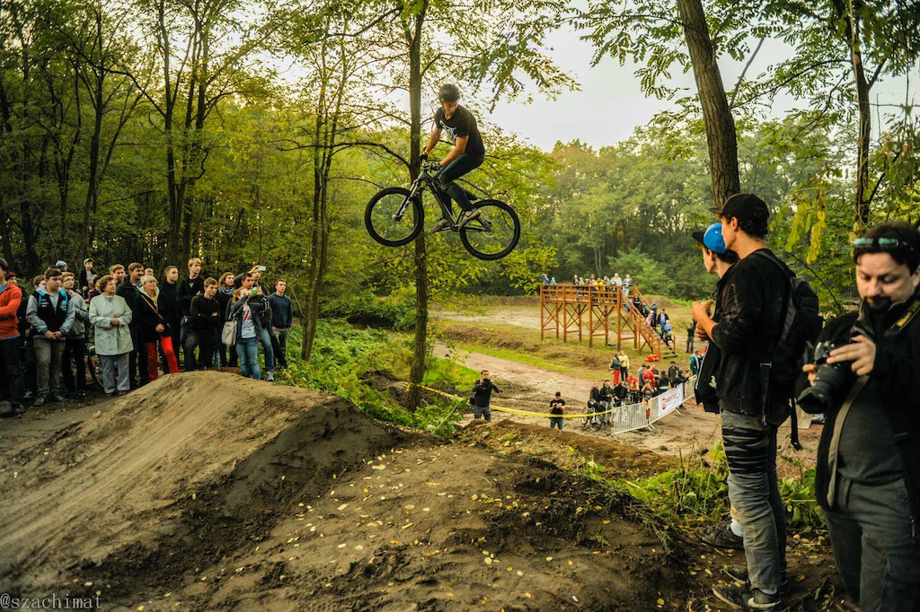 Riders who were brave enough to attack Szymon Godziek's 7m jumps at his Cherry Hill D.J. Jam.