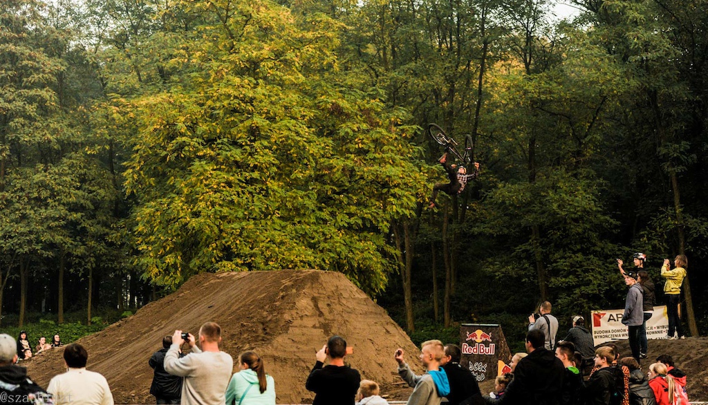 Riders who were brave enough to attack Szymon Godziek's 7m jumps at his Cherry Hill D.J. Jam.