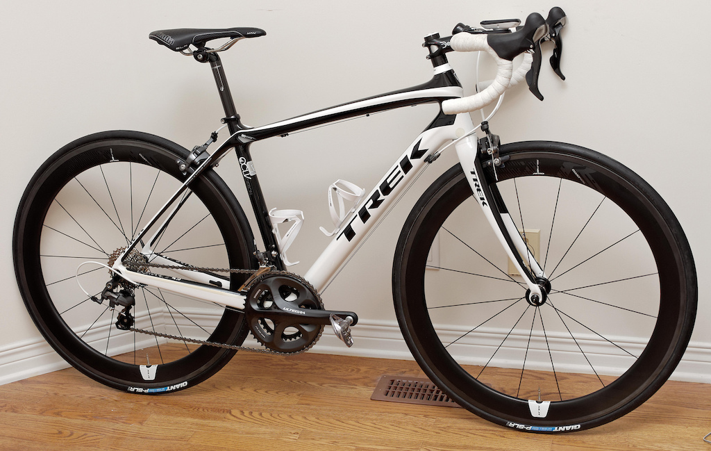 2013 Trek Domane 4.5 with a few upgraded parts, including 2015 Giant P-SLR0 Aero carbon clinchers
