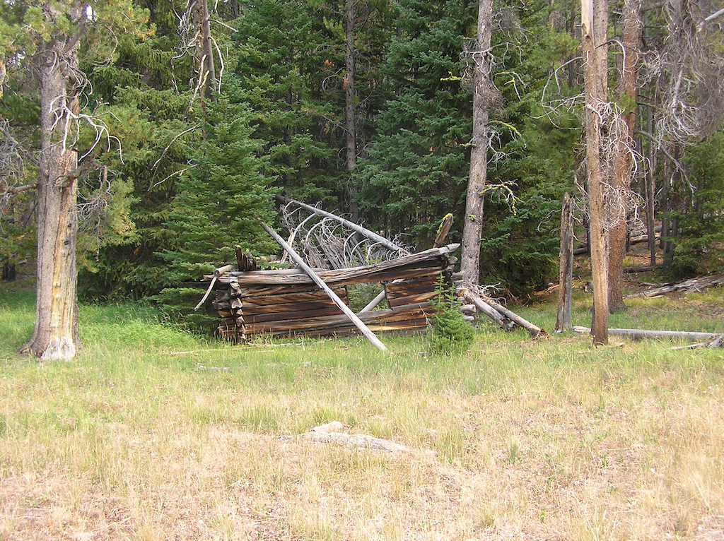 The old cabin along the Cabin Creek trail.