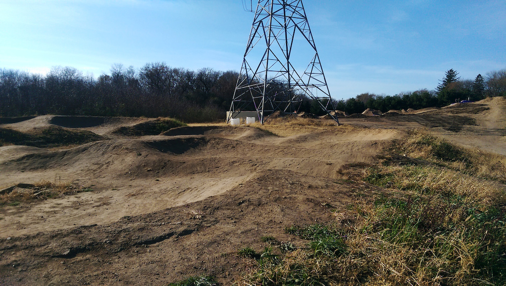 Small pump track at Cottage Grove Bike Park