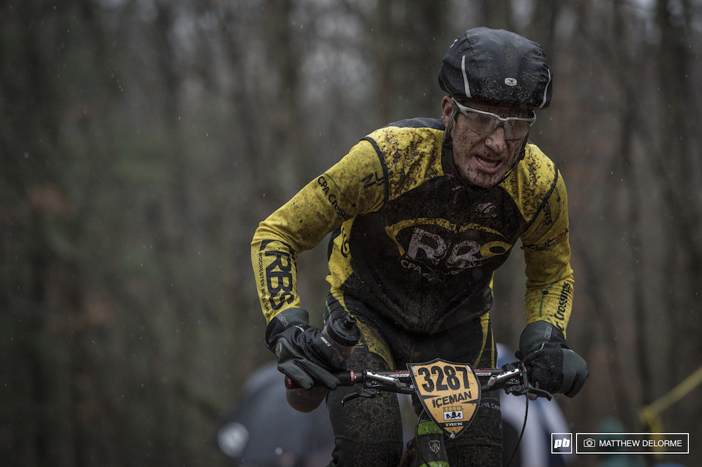 Soaking wet and covered in sand The Iceman took it s toll on people and bikes alike today.