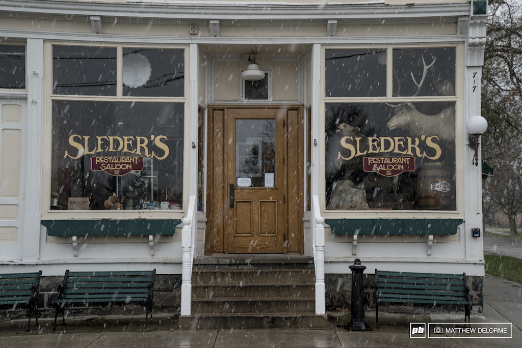 Sleder s one of the oldest resturants in Michigan. Complete with plenty of wildlife on the walls.