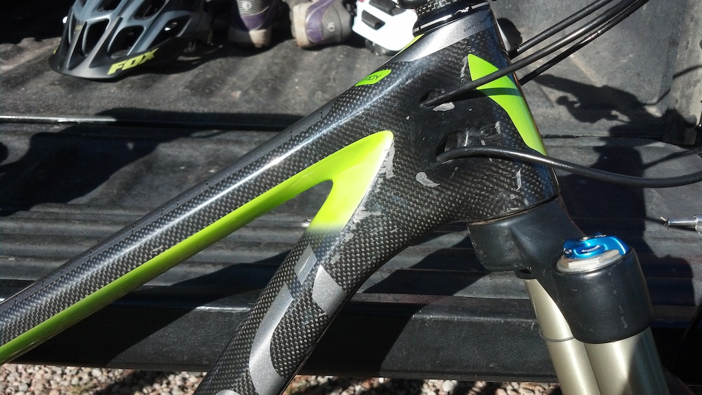 2014 Devinci Troy Carbon RC - Small Green