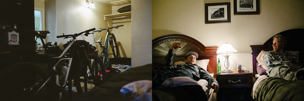 andrew shandro and matt hunter in revelstoke, british columbia