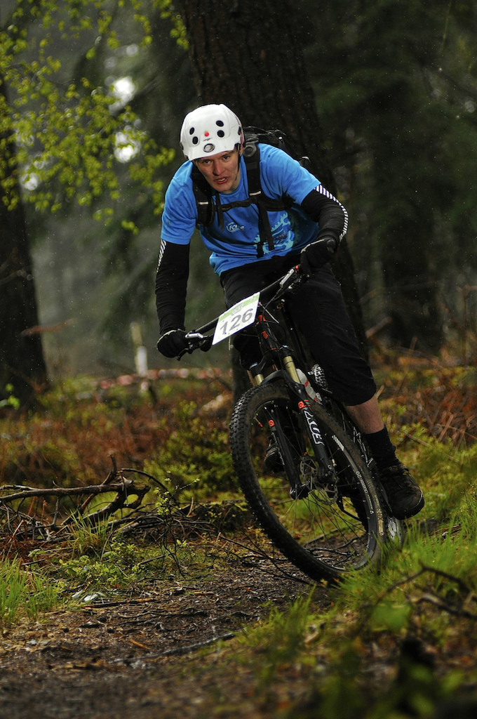 Winning round 2 south west x/c at Haldon Forest 2014