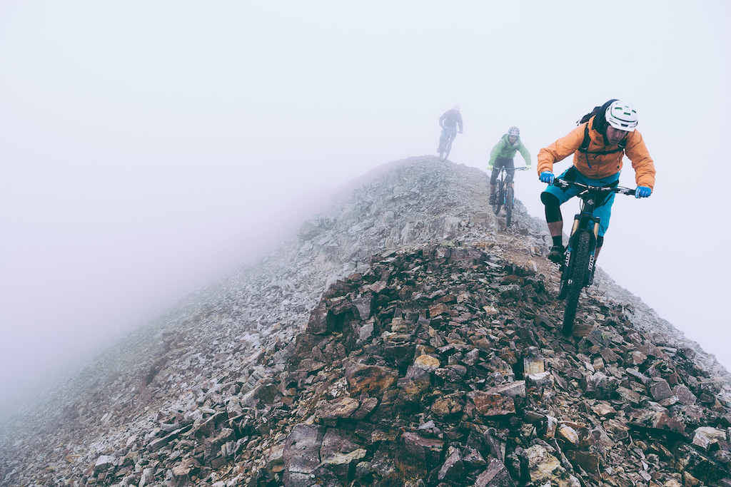To say it felt as it at any moment you could fall off the Earth here would be an understatment.  The cobination of rocky narrow and exposed ridges and dense fog was not for the faint of heart.