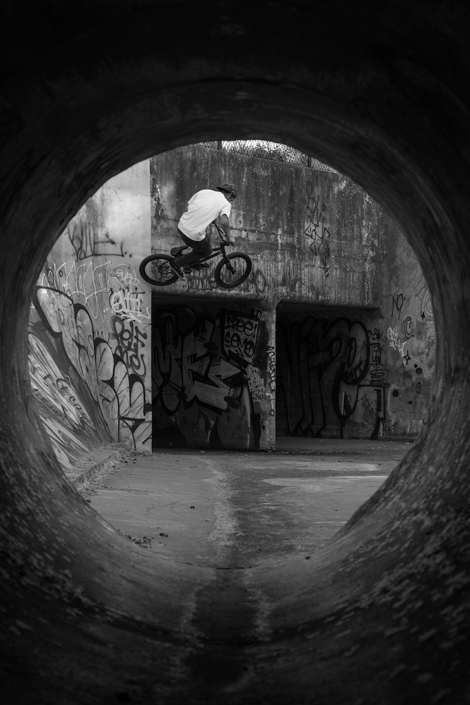 wall ride over tunnel