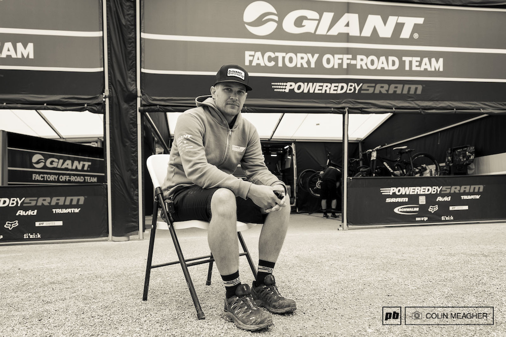 Living the dream: Joe Staub is the team manager for the Giant Factory Off Road Team and calls Europe his home for six months out of the year. Not bad for a kid from the sticks in Colorado. Leogang, 2014.