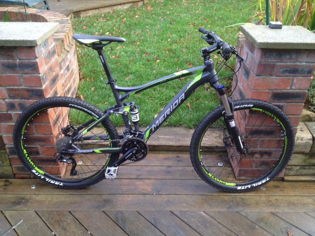 2014 BRAND SPANKING NEW MERIDA ONE TWENTY 500D FULL SUSPENSION BI