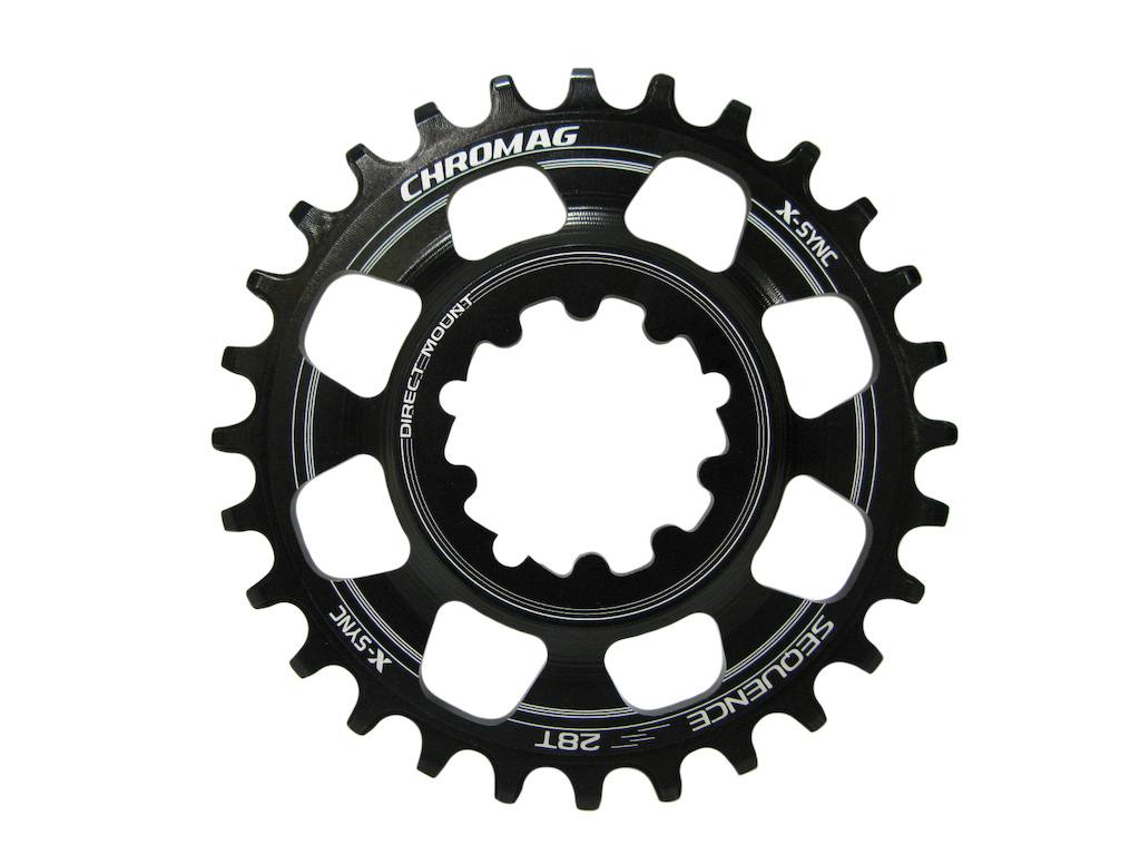 The Sequence chainring uses the official X-SYNC technology licensed from SRAM for unmatched chain retention. Chromag is the only mtb company officially authorized to produce chainrings with the X-SYNC technology. So now, no matter what kind of mountain bike you have, you can have the peace of mind that your chain will stay put, and you can give your bike a little extra flair with the timeless Chromag styling.
