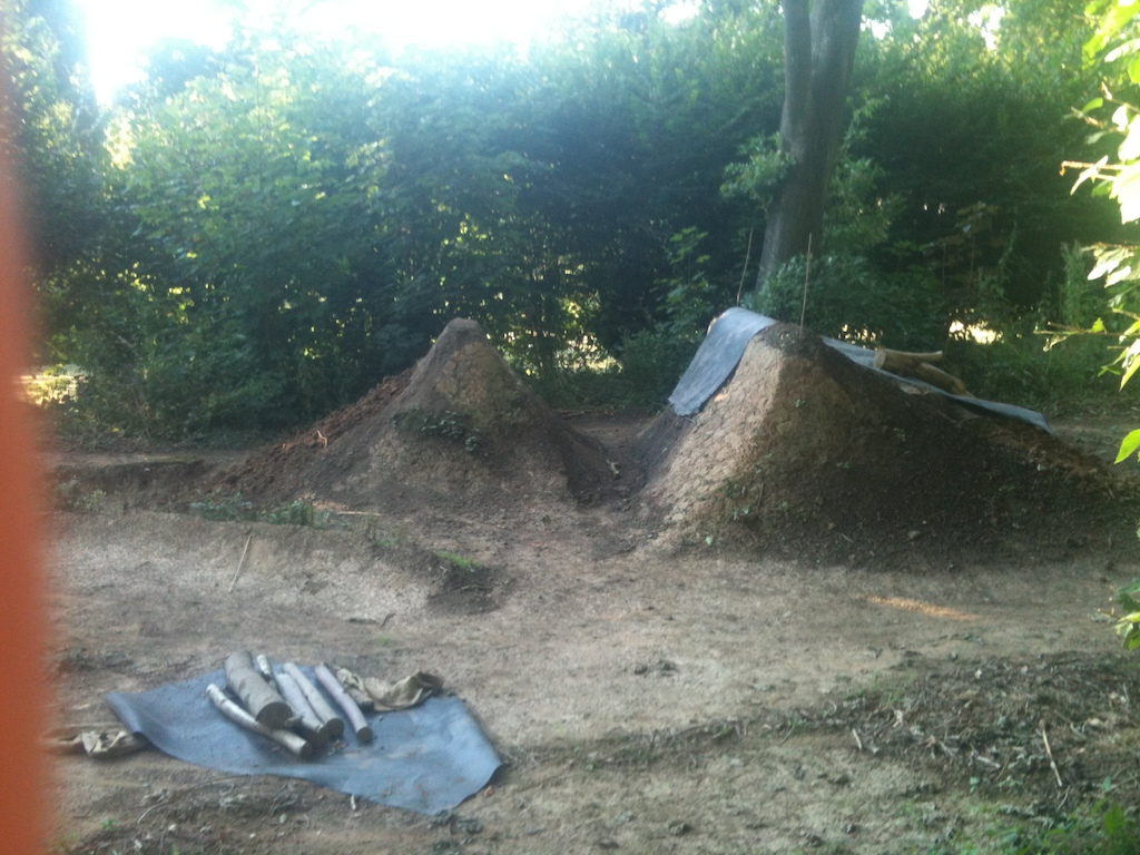 a few barrows of dirt on the jump making it bigger