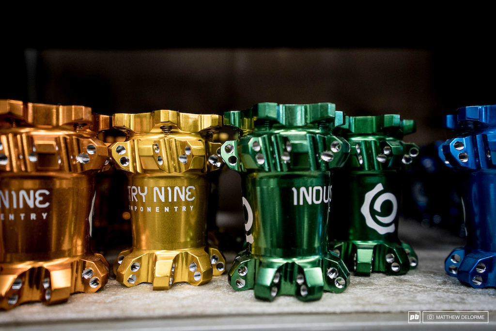 Taste the rainbow. Some incredible bling for your bike Industry Nine hubs are really quite beautiful to look at. They happen to work pretty well too.