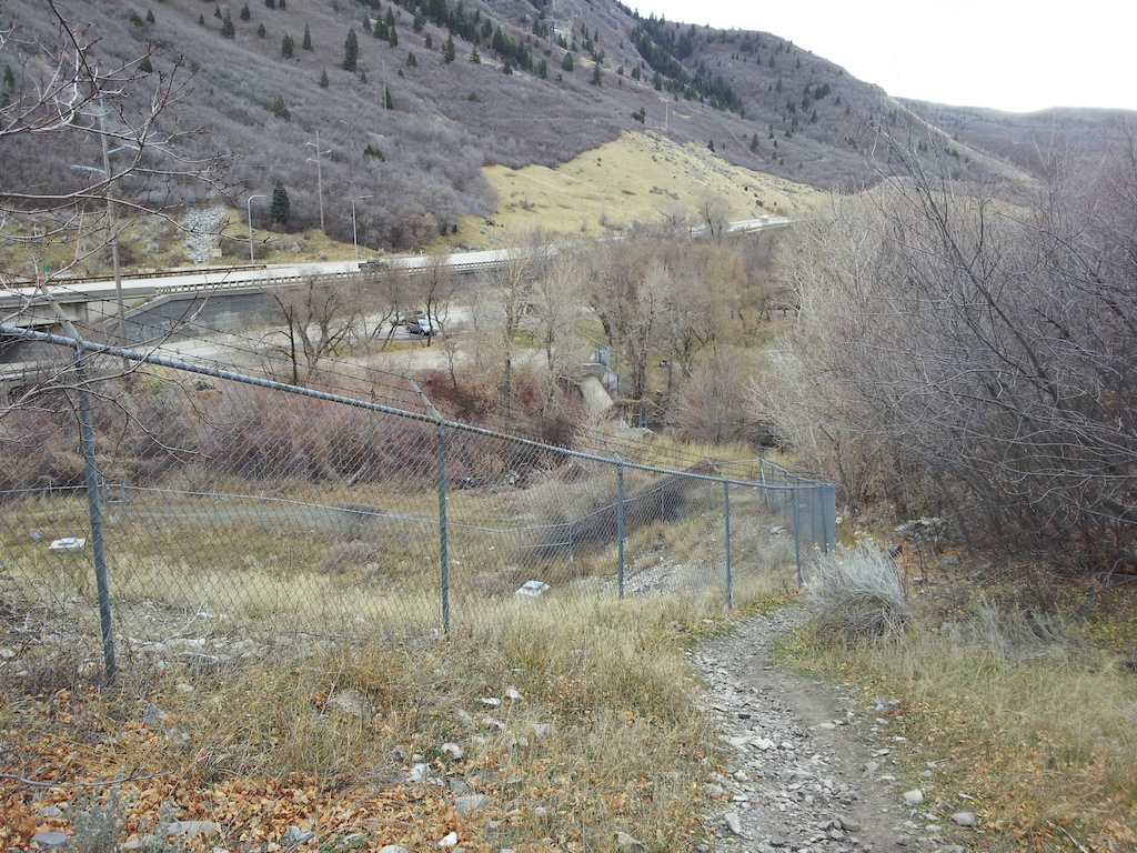 Loose section that skirts the fence and hooks up to the old Provo River bridge. When going in reverse this is really difficult to clean