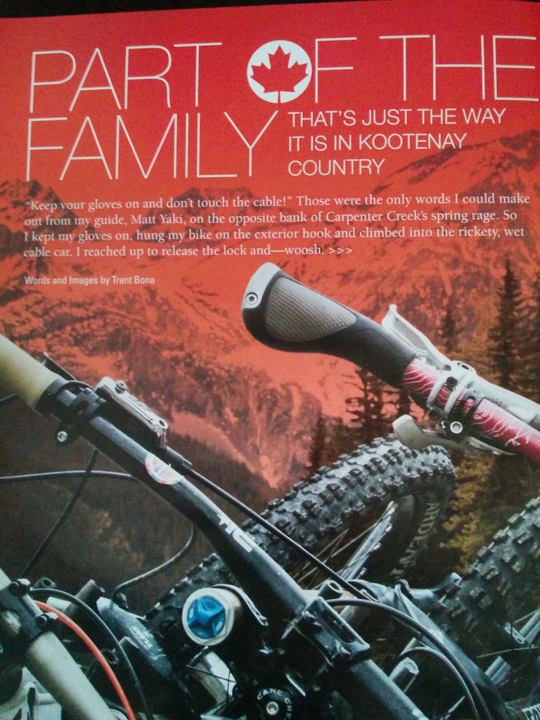 Mountain Flyer Magazine #37 - Cover photo and feature story excerpts from a Wandering Wheels guided trip.  Trent Bona Photo.