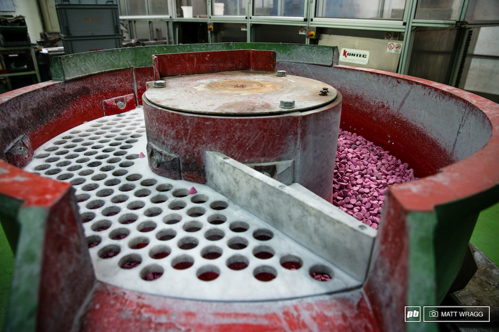 The production of Formula brakes.