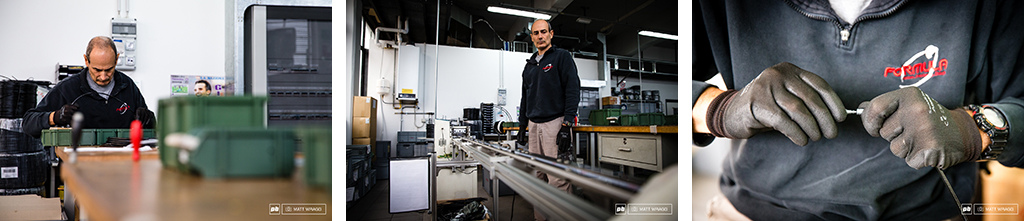 The production of Formula brakes.