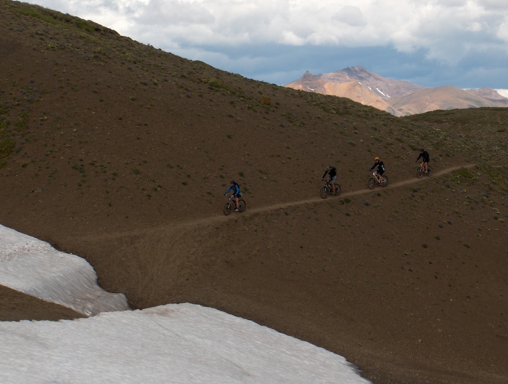 Ladies group ride riding at Windy Pass.