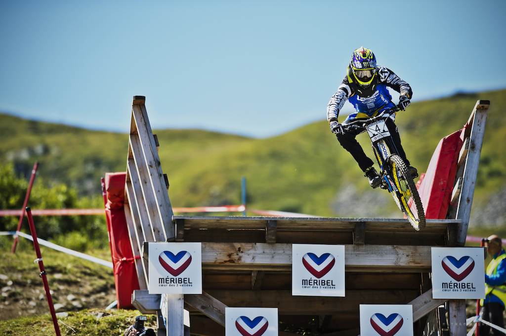 Sam Hill in love with the new Meribel course that hosted the season finale and where he would take another win. Copyright: Nathan Hughes