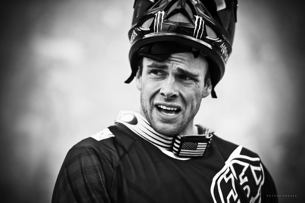 Portrait of Cam Zink after winning Speed &amp; Style at Crankworx 2014 on American Independence day. Copyright: Nathan Hughes