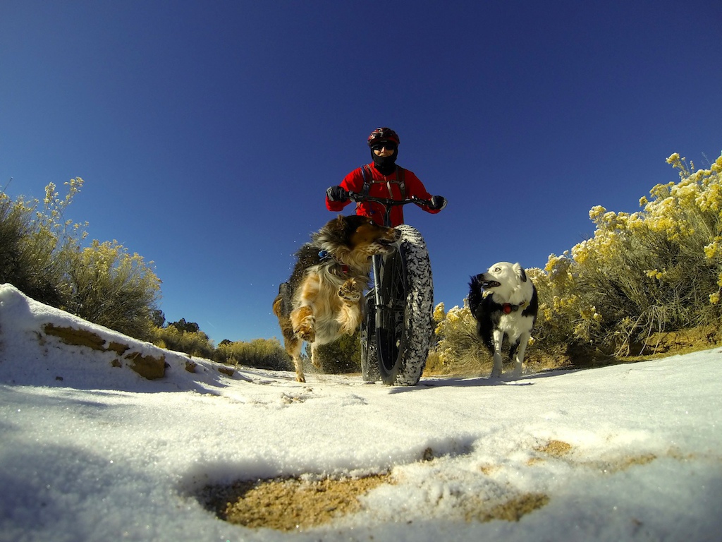 December riding in Santa Fe at Dog Town.