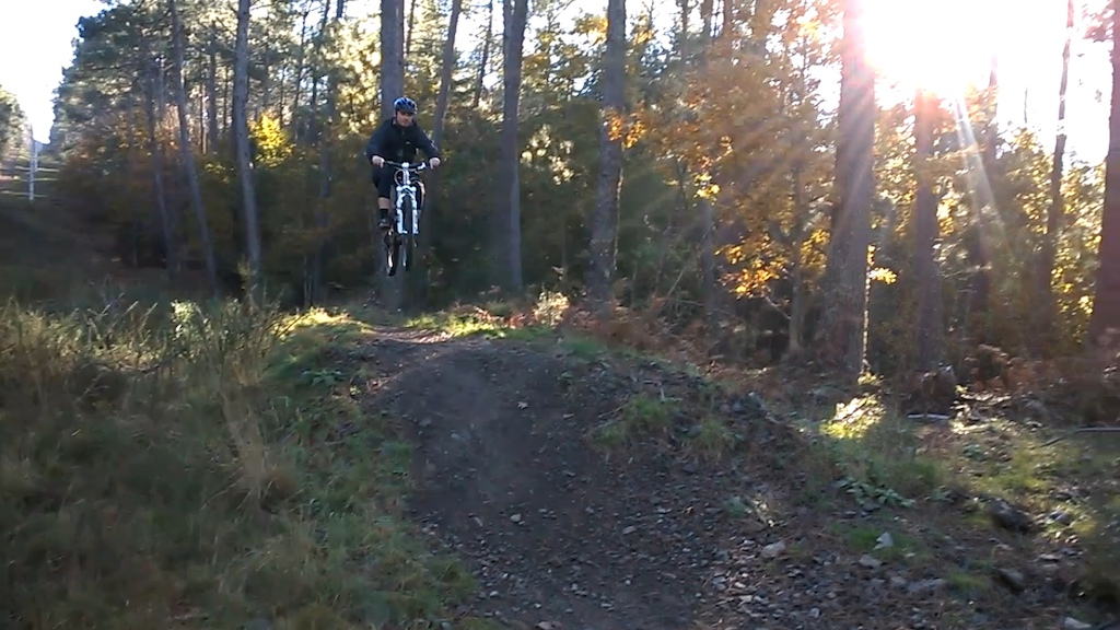 Jumping on DH corse with XC bike, Giant Anthem X2 (2011)