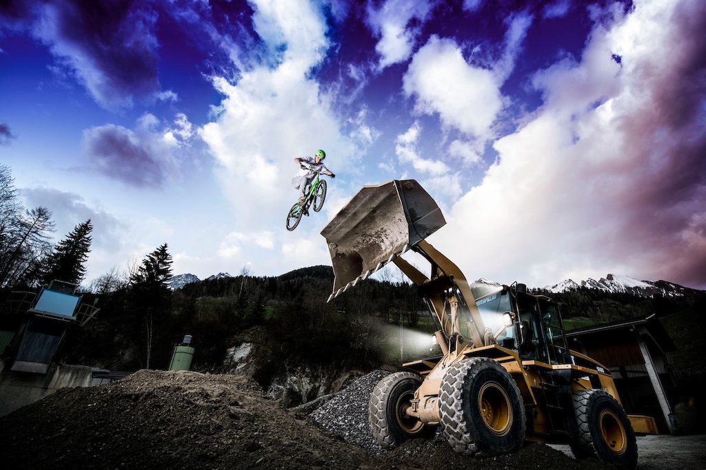 Me dropping from a digger!
(not photoshopped)
Photo by Hannes Berger