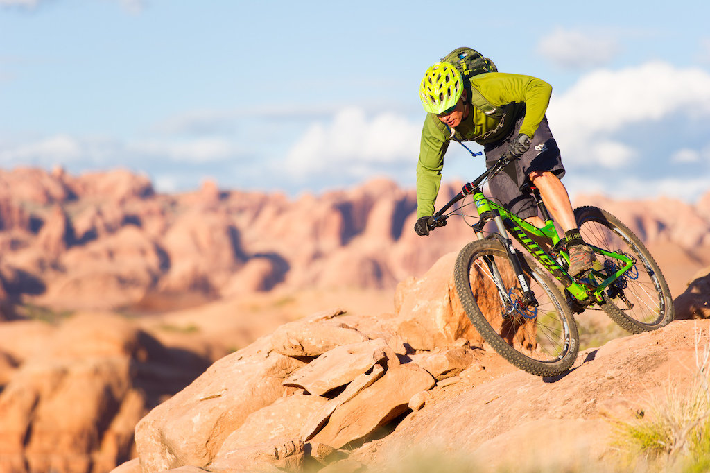 Kyle Mears ride the Niner RIP 9 Alloy on the Captain Ahab trail in Moab, Utah
