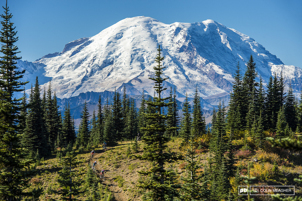 The center of it all Mt Rainier.