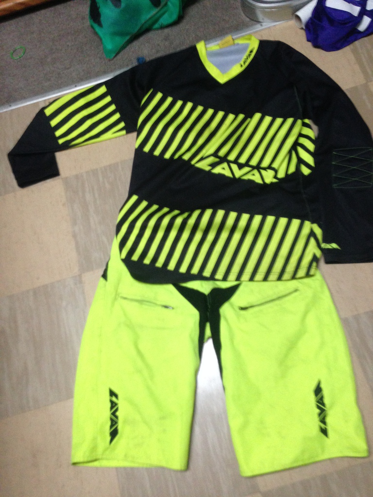 2014 Lavan Kit Black and Lime... AXO MX Jersey and Pants