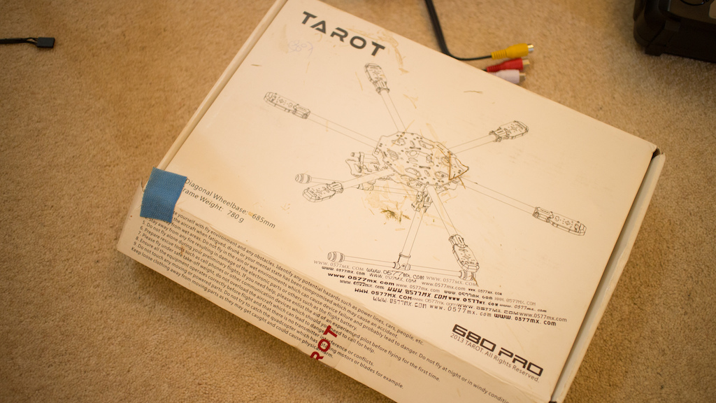 FOR SALE Tarot Pro 680 Carbon Collapsable hexacopter, DJI Naza, turnigy multistar motors