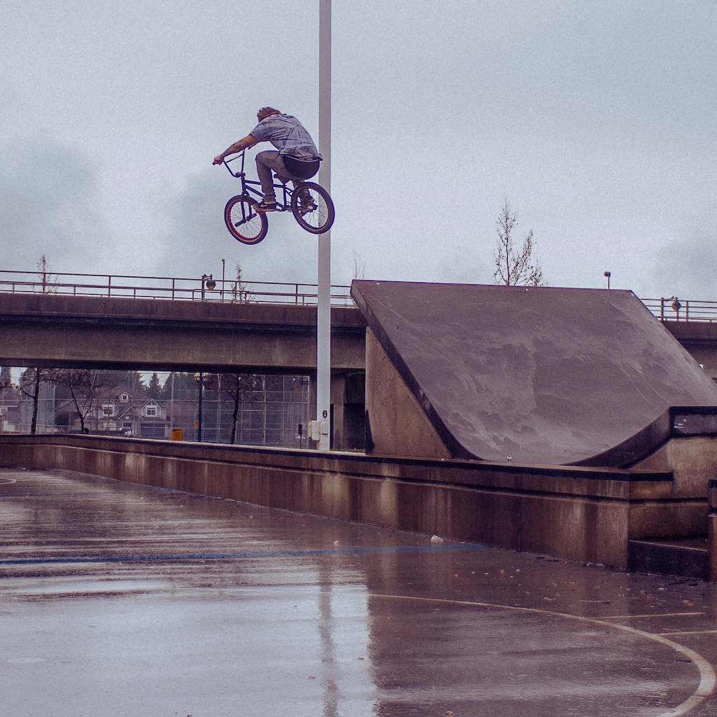 The Josh Bender of bmx with a massive drop to flat..........