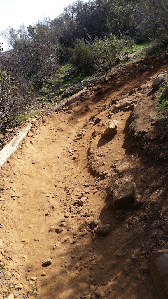 most berms on this trail are similar to this one.