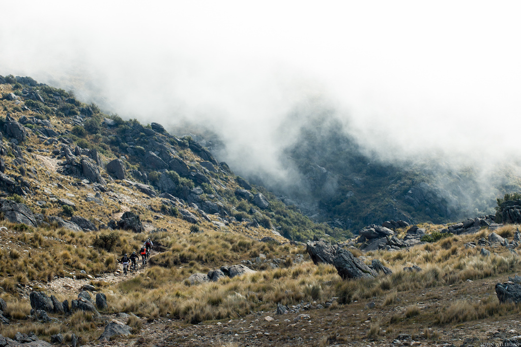Into the mist.