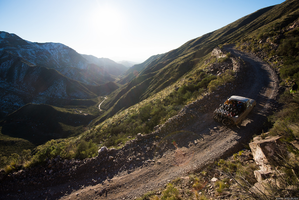 The Andes are so massive that pedalling from the flats of Mendoza to the trail head would mean a solid day of dirt road riding. We opted for the truck to get us up to the goods.