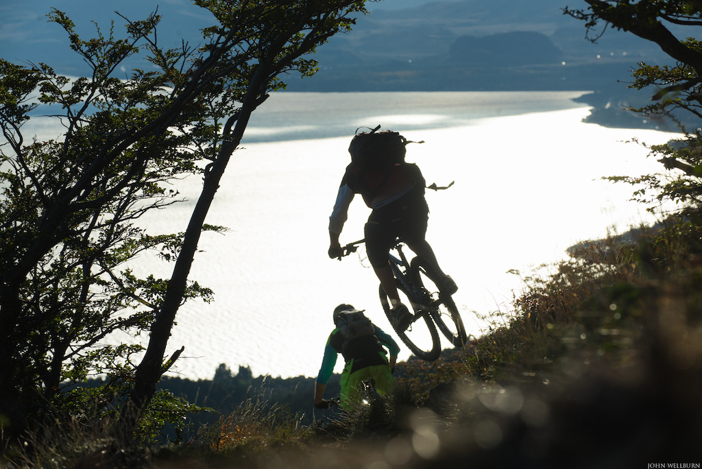 Time to rip down to the lake below.