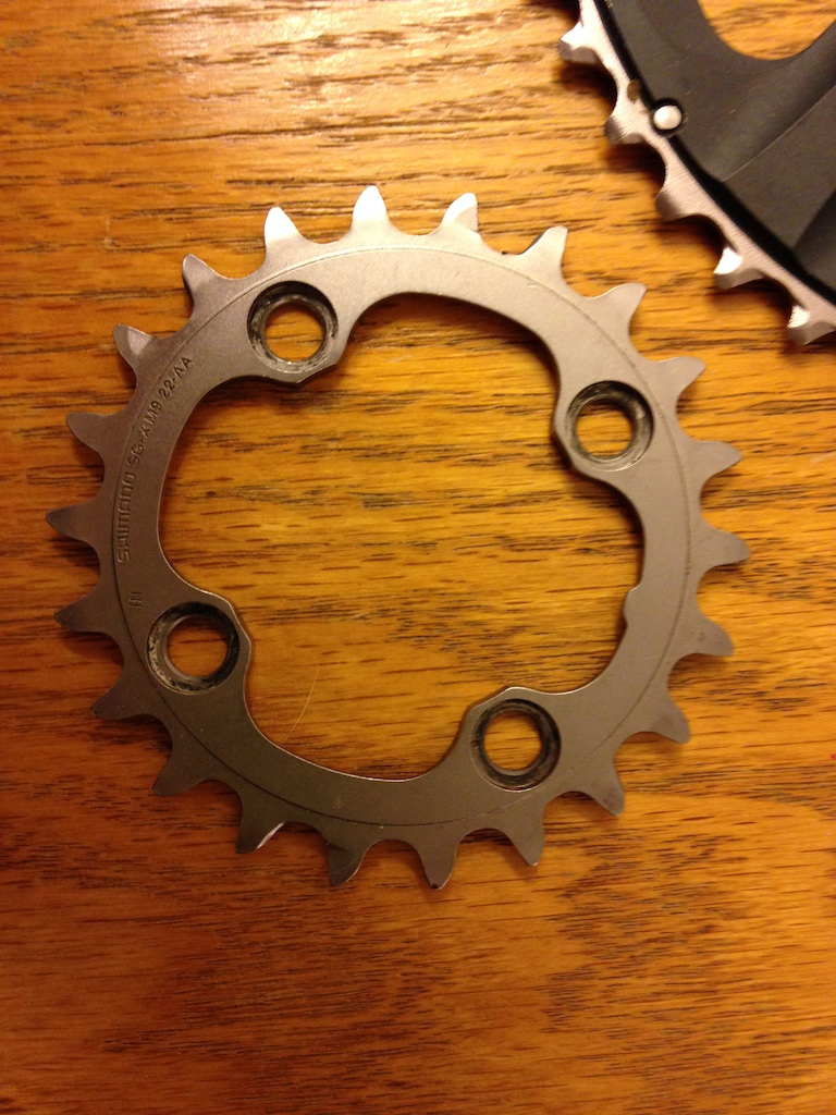 2013 XTR full set of chainrings - used twice