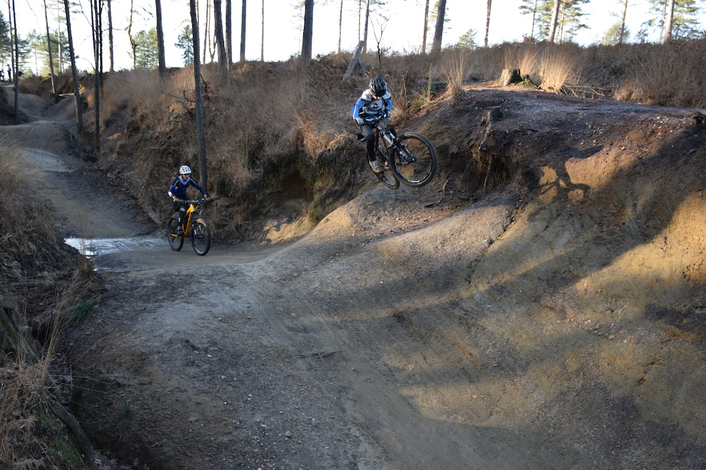 Training with @Rookrider through the gully