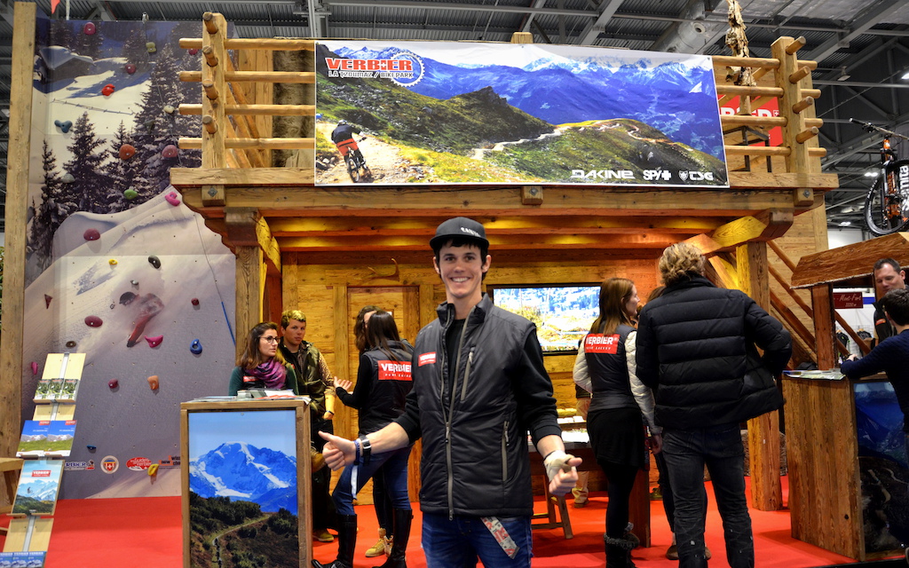 London Bike Show - Ludo May at the Verbier chalet