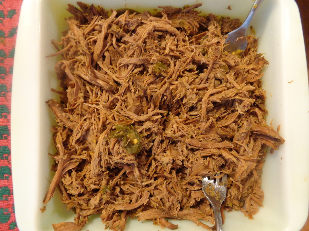 shredded roast I made for tacos...making for my wife for late birthday/valentines day treat...