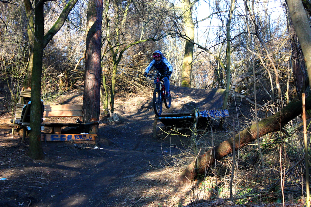 Riding at local trail