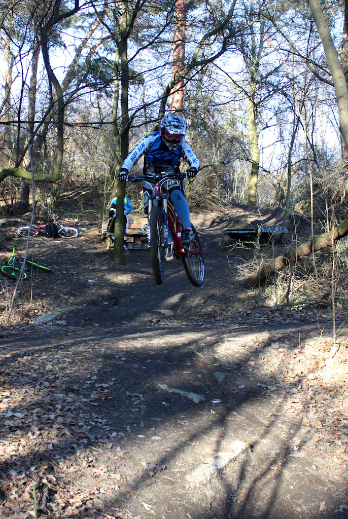 Riding at local trail