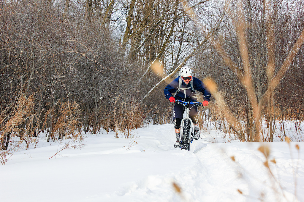 Adam Robbins fatbiking in the snowy woods and the frozen pond!
Jack Padega Photography.