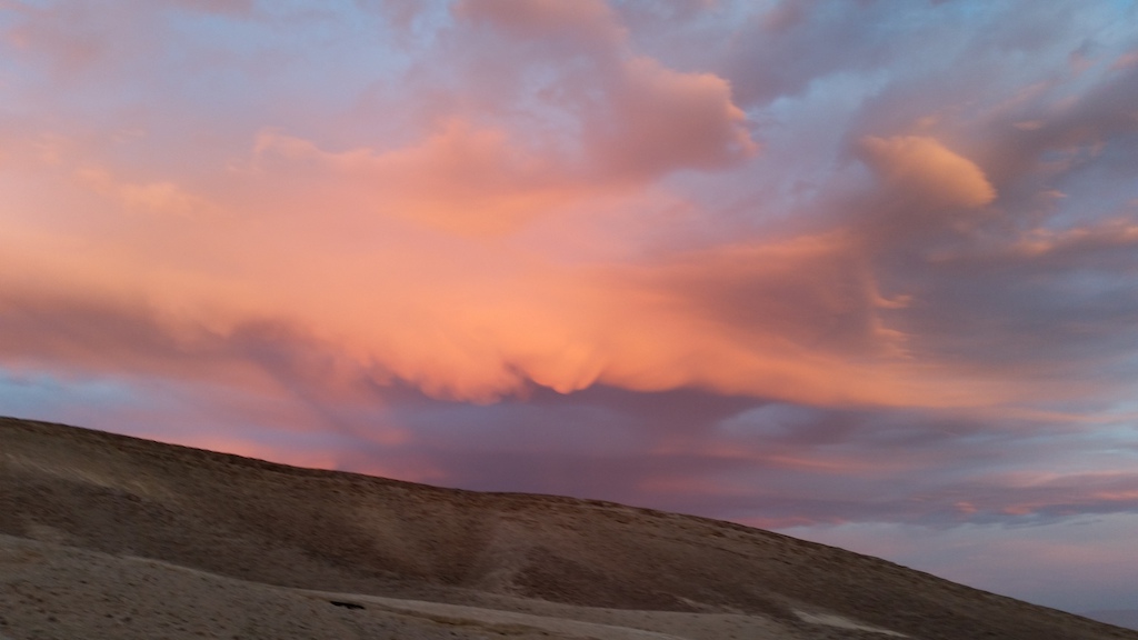 Sunset at the desert