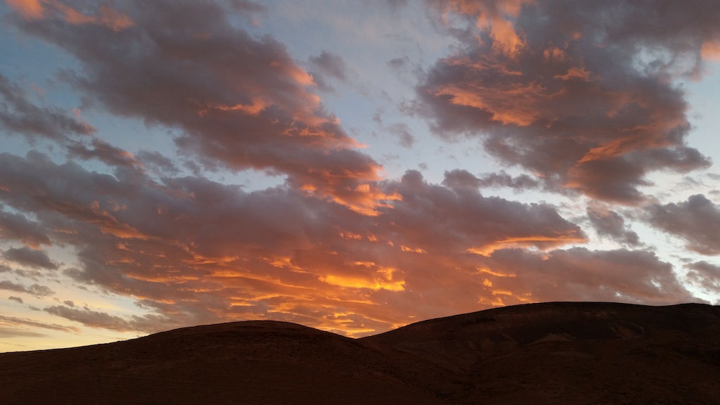 Sunset at the desert
