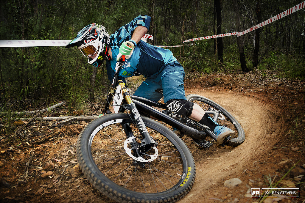 Graves looking exceptionally fast on home trails, getting his down hill flow on before the next national Enduro round.