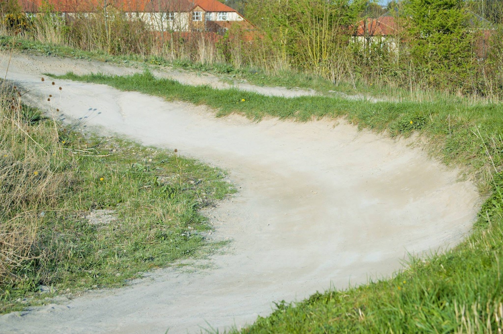 Berm after hip on the second half of the track.