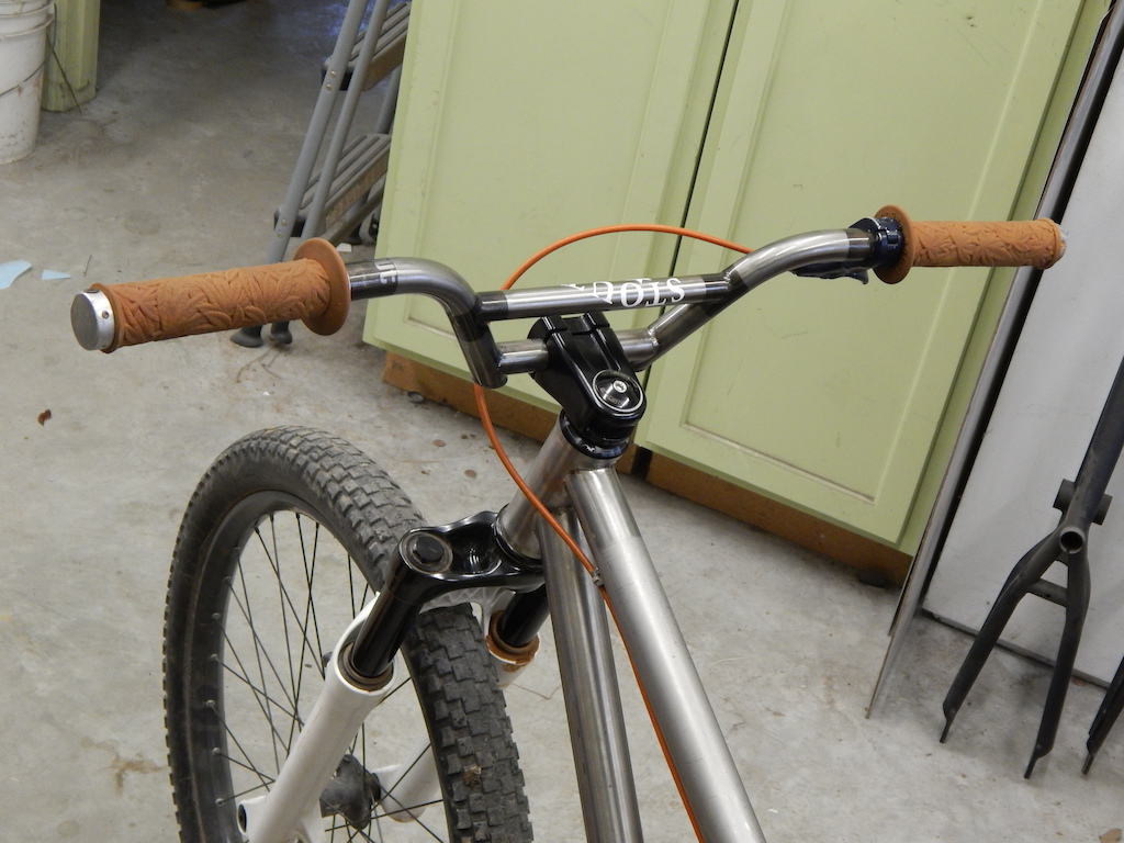 bmx handlebars on mountain bike