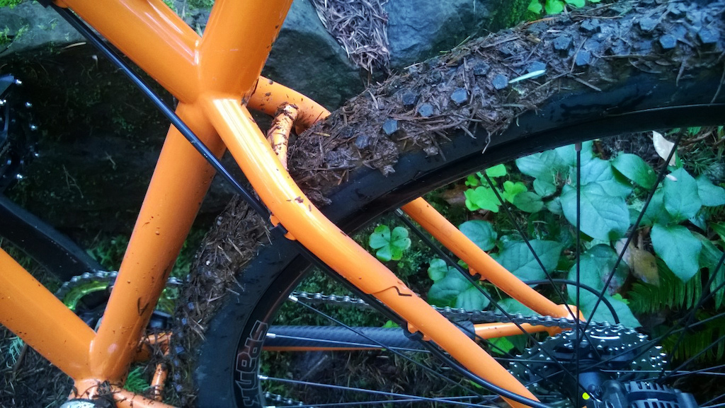 29er hardtail frame I finished Febuary 2015.

Short ride on South Willamette Trail.